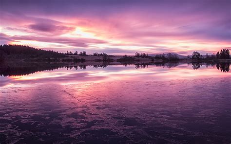 HD wallpaper: Purple loch rusky lake-HD Widescreen Wallpaper, water, beauty in nature ...