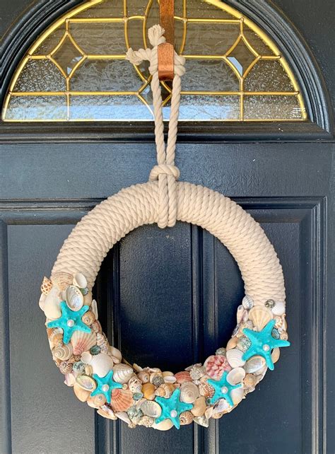 Coastal Seashell Wreath - Etsy