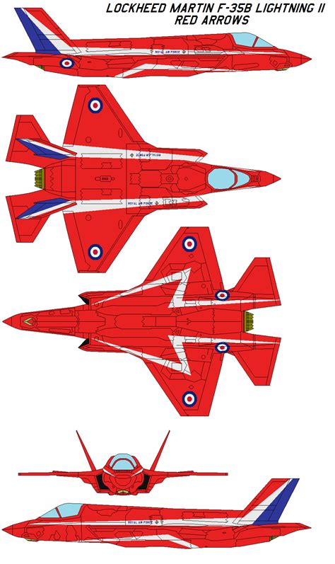 Red Arrows F-35B Lightning II by bagera3005 on DeviantArt
