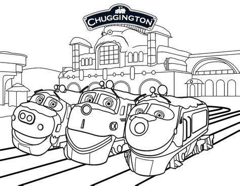 Characters from Chuggington coloring page - Download, Print or Color Online for Free