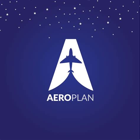 Premium Vector | Aeroplan logo design concept