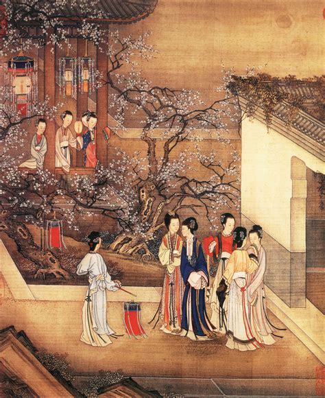 Ladies of the Imperial Court, Qing Dynasty Painting, China [3013x3693] : r/ArtefactPorn