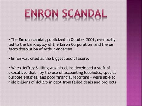 Enron scandal