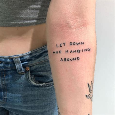 These Song Lyric Tattoos Are So Dreamy, They'll Make Your Heart Sing in 2020 | Lyric tattoos ...