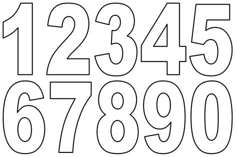 6 Best Images of Free Printable Cut Out Numbers - Free Printable Numbers 1 10, Number Cut Out ...