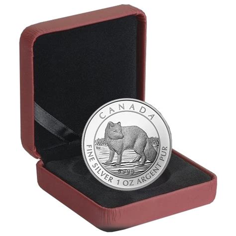 2014 - $5 1 oz. Fine Silver Coin - Arctic Fox [129655] - Bullion Mart