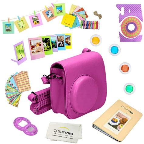 Fujifilm Instax Mini 9 Accessories kit (Purple) Includes a 12-piece ...