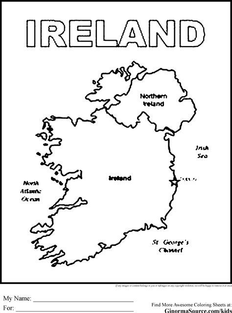 Ireland Flag Coloring Pages For Preschool Coloring Pages