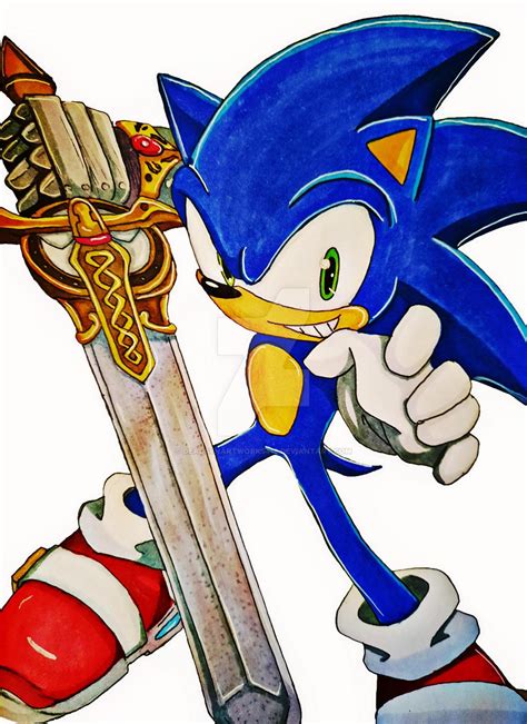 Sonic and The Black Knight Twitter redraw by DeadsynArtworks418 on DeviantArt