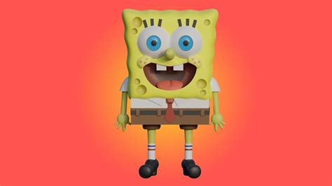 Spongebob Squarepants in Blender 3.6 - YouTube