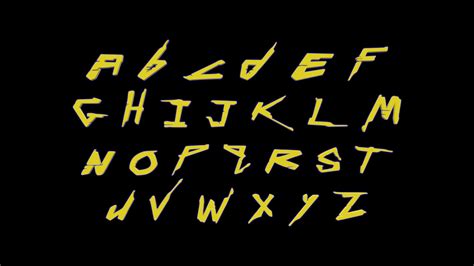 Stylized Cyberpunk 2077 Font 3D model | CGTrader