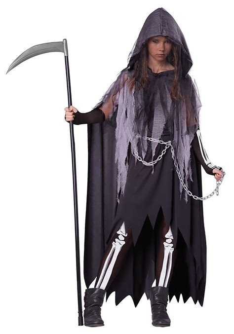 Tween Miss Reaper Costume for Girls | Gothic Cosplay