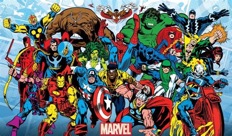 Marvel Comics Retro Wall Poster Marvel Comics Print Avengers Superhero Print in Large Format ...