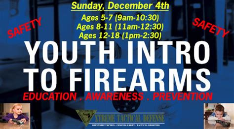 Youth Firearms Safety Courses: Safety. Education.Awareness.Prevention For Children\Kids