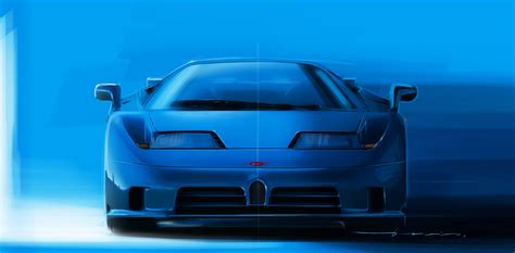 Bugatti EB110 on Behance