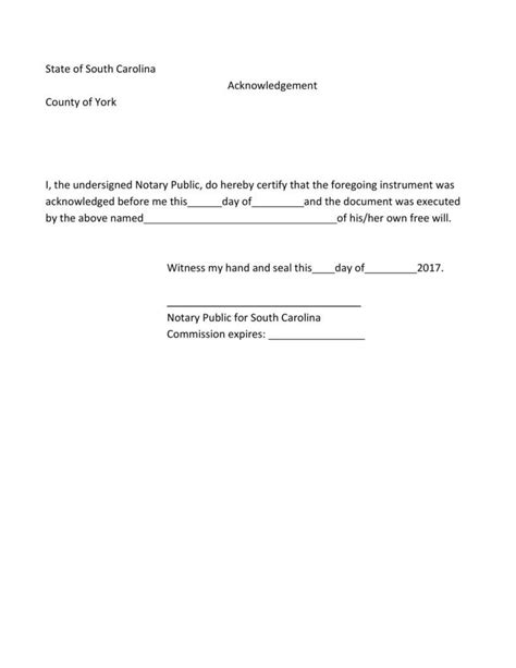 Download notary acknowledgement 42 | Notary, Notary public, Statement ...