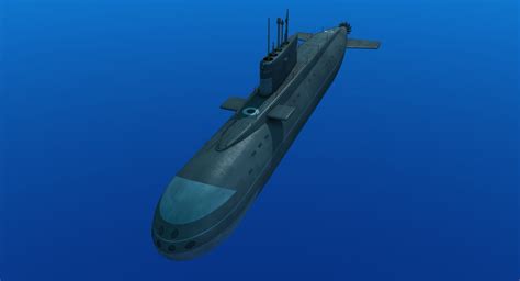 3d model kilo class submarine iran