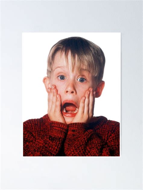 "Kevin Mcallister Home Alone Scream" Poster for Sale by Laynefable21 ...