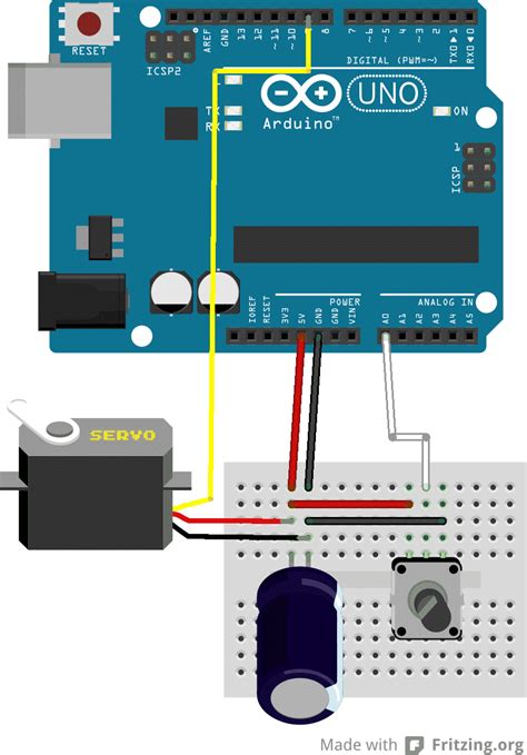 8. Project 1: Control a servo motor with a potentiometer - Tech ...