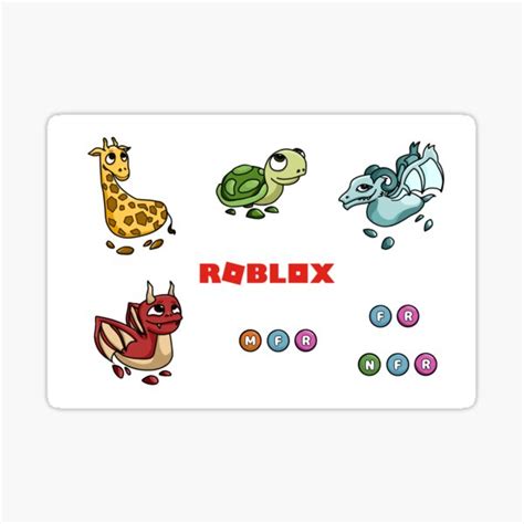 "Roblox Adopt Me Stickers" Sticker for Sale by KaARTehan | Redbubble