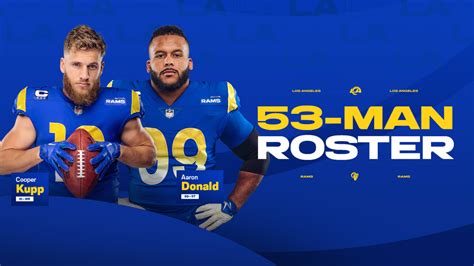 Rams announce initial 53-man roster for 2023 season