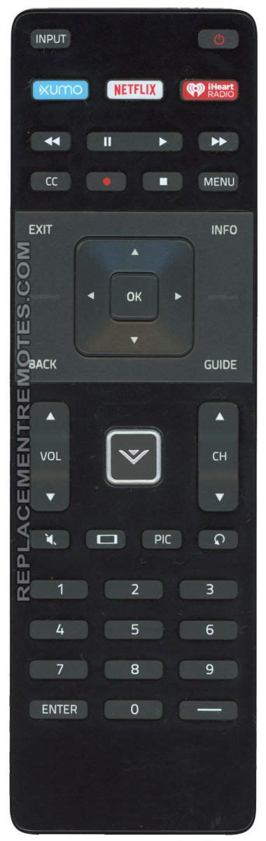 Buy VIZIO XRT122/XUMO -398GR14BEVZN0002DP TV Remote Control