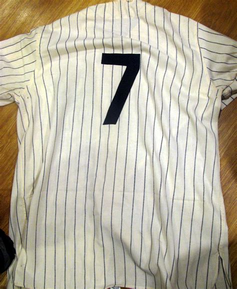 Lot Detail - MICKEY MANTLE "1951 REPLICA YANKEE JERSEY" w/INSCRIPTION ...