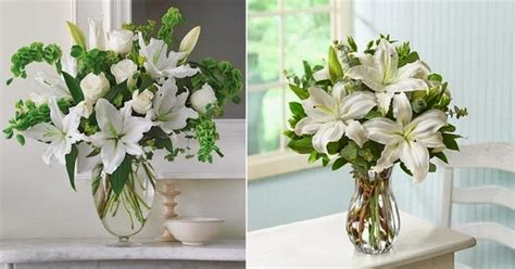 Father Flower Arrangement: Lily flower arrangement is so beautiful