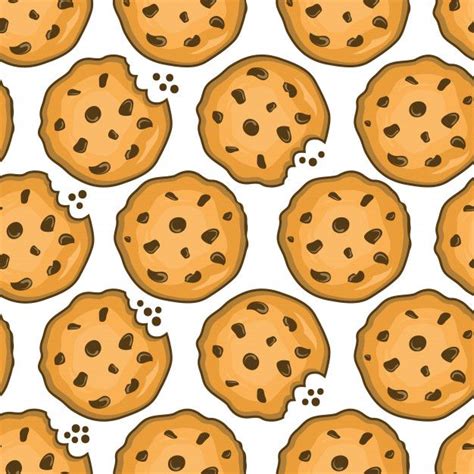 Premium Vector | Cookie seamless pattern | Cookie vector, Cookie ...