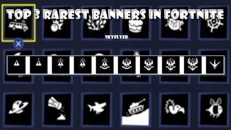 Rarest Fortnite Banner Icons - englshrec