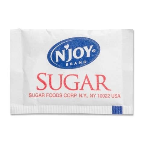 Sugar Foods Corp Pure Cane Sugar Packets, 1/10 oz Packets-Cartnut.com