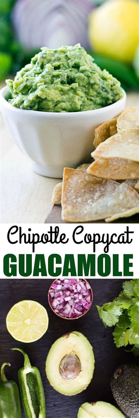 This Chipotle Guacamole recipe is the real deal. With just six ingredients and a few minutes ...