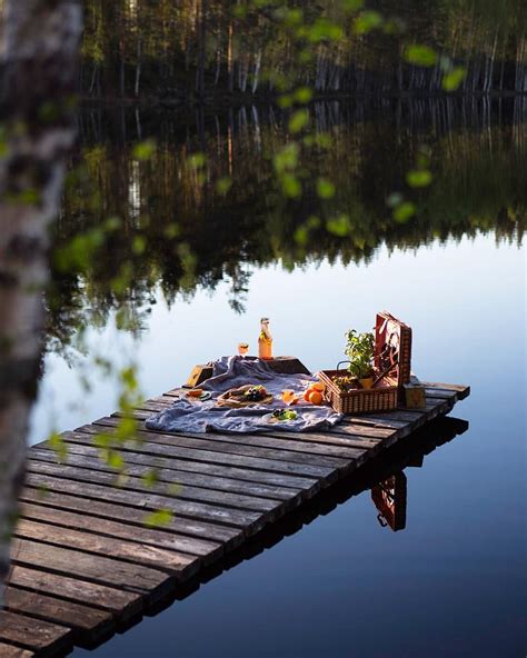 Summer evening picnic by the lake | Romantic picnics, Picnic, Picnic ...