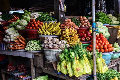 Fruits and Vegetable at Local Asian Market Stock Image - Image of garden, green: 122387473