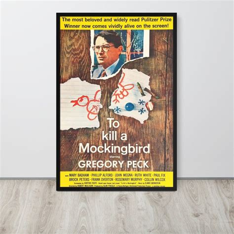 To Kill a Mockingbird 1962 Vintage Movie Poster - Etsy