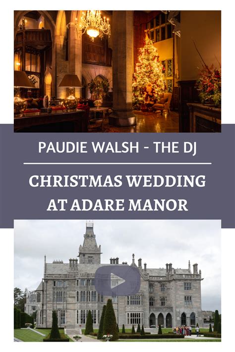 Adare Manor Christmas Wedding - Limerick Wedding DJ - Paudie Walsh | Wedding dj, Christmas ...