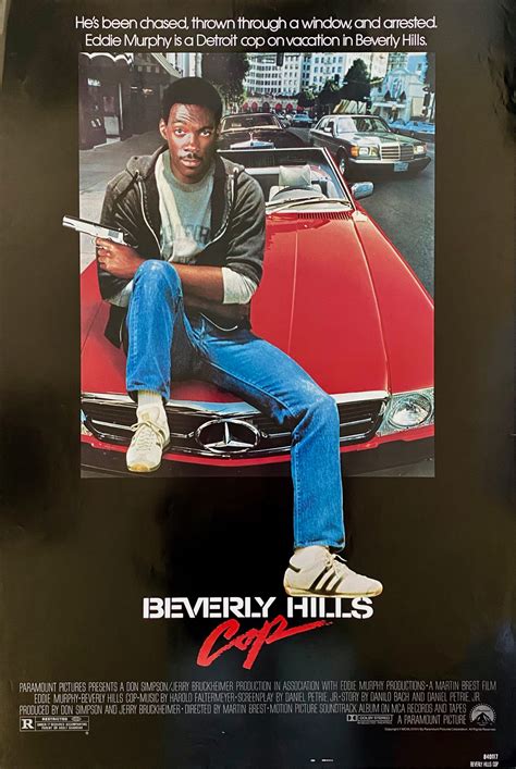 Original Beverly HIlls Cop Movie Poster - Eddie Murphy - Axel Foley