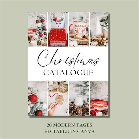 Christmas Catalogue Template, INSTANT DOWNLOAD, Wholesale Gift Catalogue, Canva Template ...