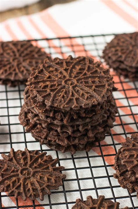 chocolate pizzelle recipe