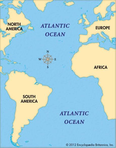 Britannica, Atlantic Ocean, Geography, South America, World Map, Blue Prints