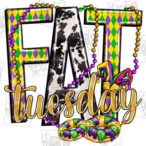 Fat Tuesday With King Cakes Png Sublimation Design Download, Happy ...