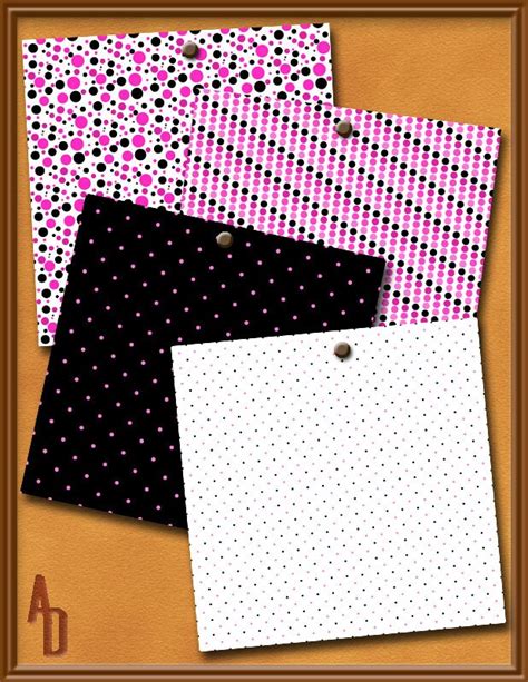 Scrapbook Paper Digital Download Punk Pink Pink Black - Etsy