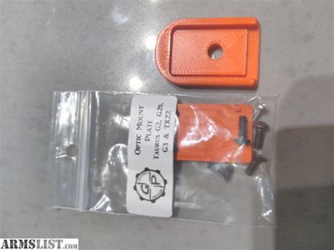 ARMSLIST - For Sale: New Red Taurus G2c Optic Mounting Plate & Mag Baseplate