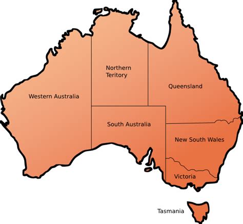 Australia Map Clip Art at Clker.com - vector clip art online, royalty free & public domain