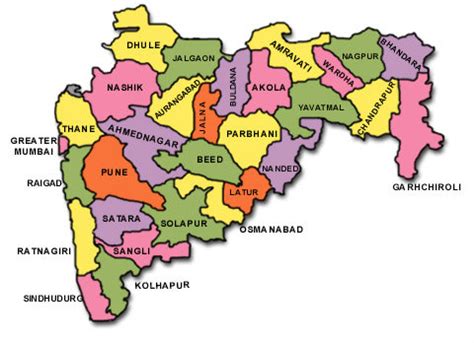 List Of Districts in Maharashtra State | Maharashtra Dist List ...