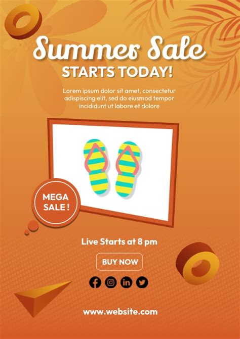 Summer Sale Flyers Template | PosterMyWall