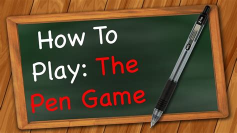 How to play The Pen Game - YouTube