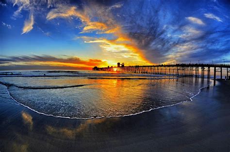 Oceanside Pier at Sunset - February 15, 2013 | Oceanside california, Oceanside pier, Oceanside