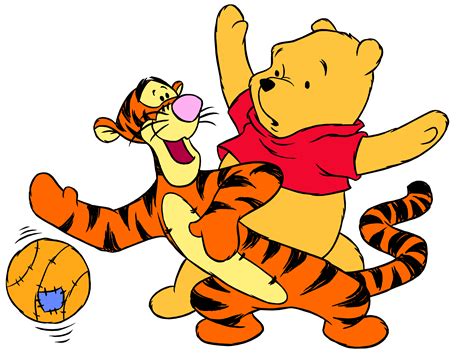 Winnie the Pooh Tigger and Ball PNG Clip Art - Best WEB Clipart