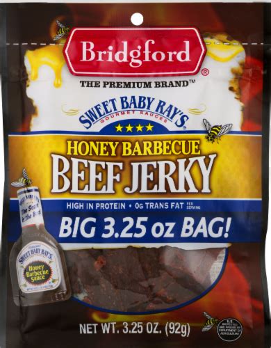 Bridgford Honey BBQ Beef Jerky, 3.25 oz - Kroger